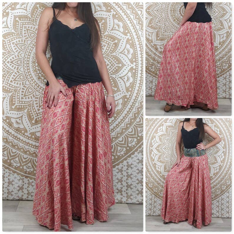 Sari Silk Palazzo Pants
