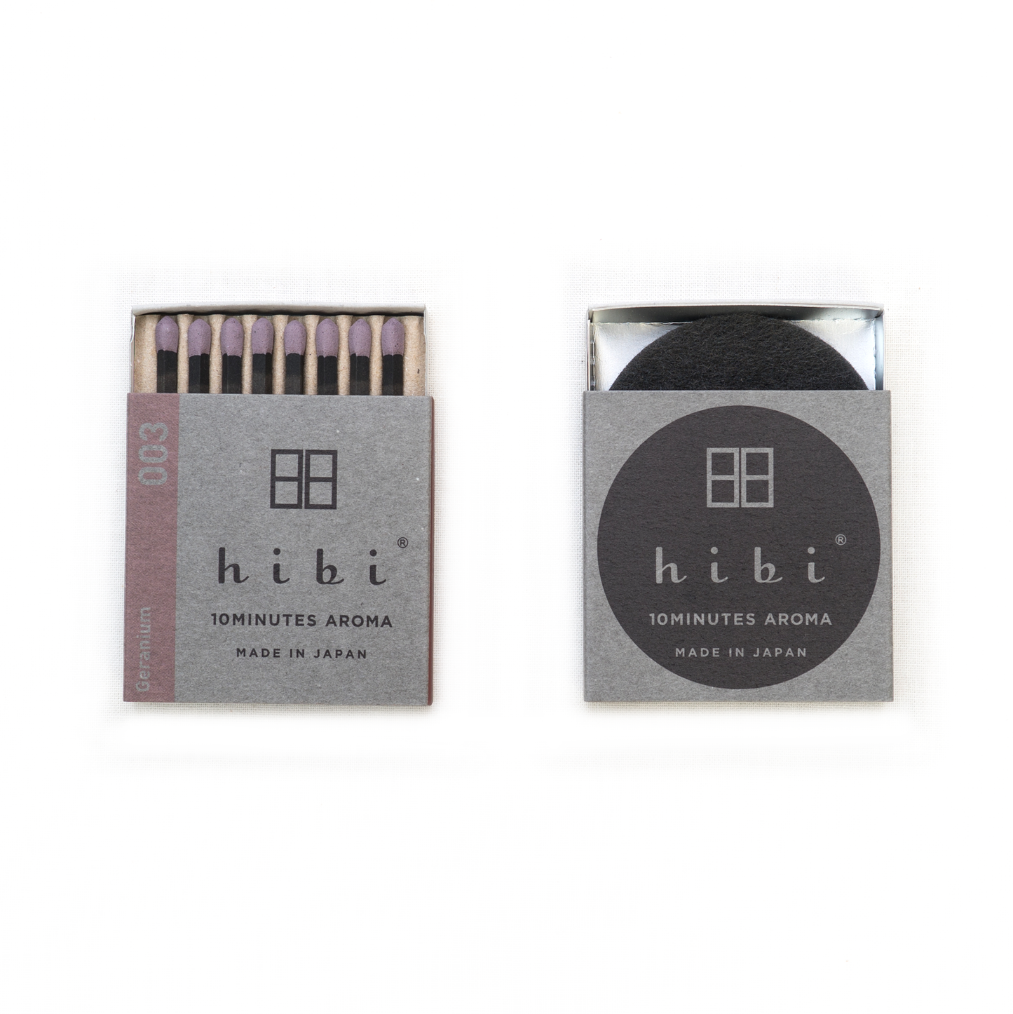 Hibi - Box of 8 Incense Matches: Japanese Wisteria