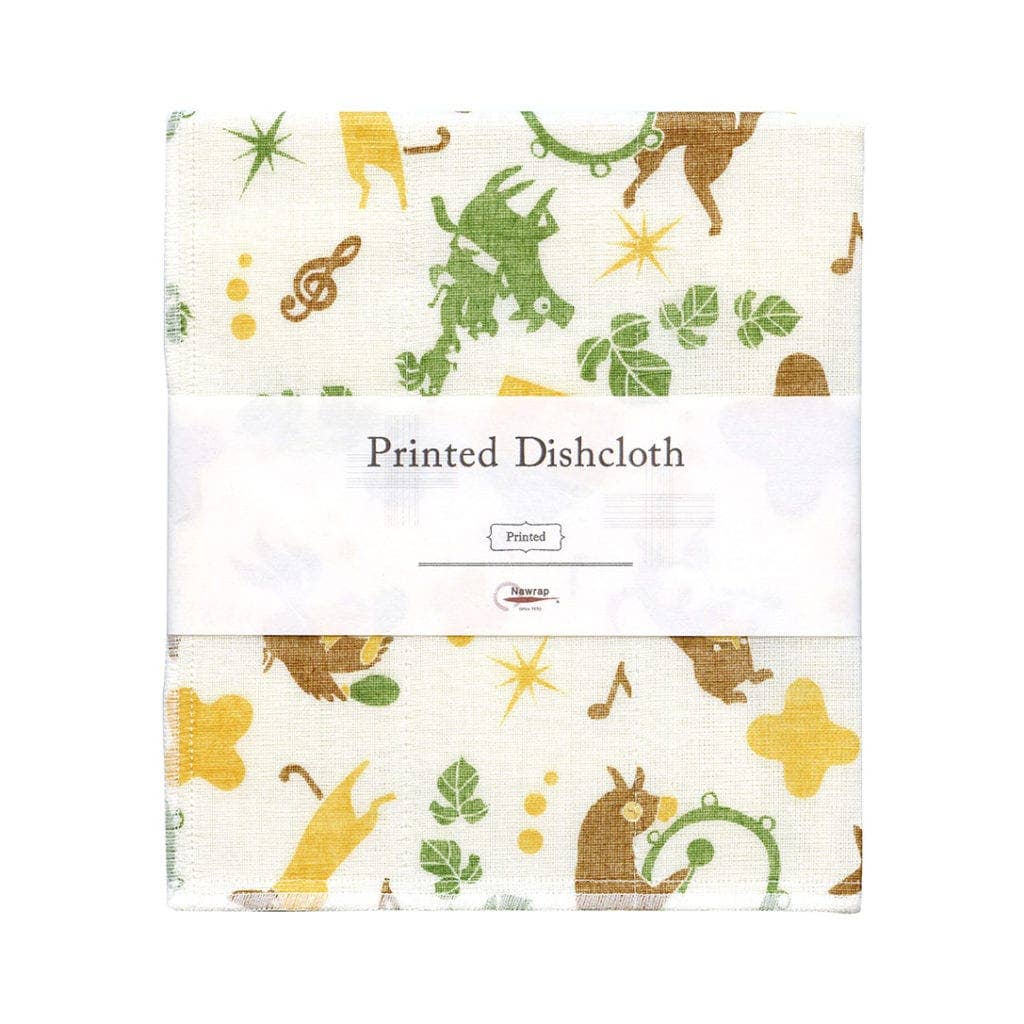 Nawrap Printed Dishcloth: Japanese Bush Clover