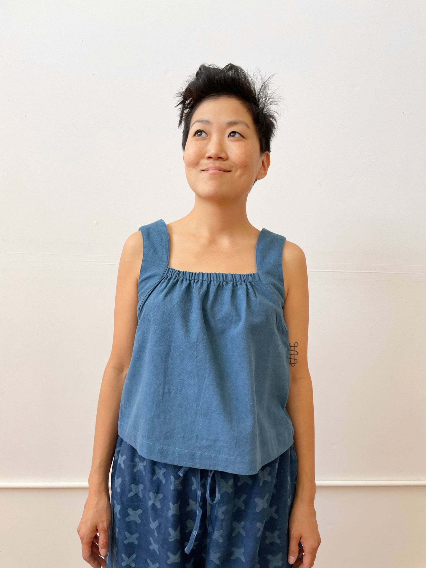 Louise Tank Indigo (XS-XXL): S