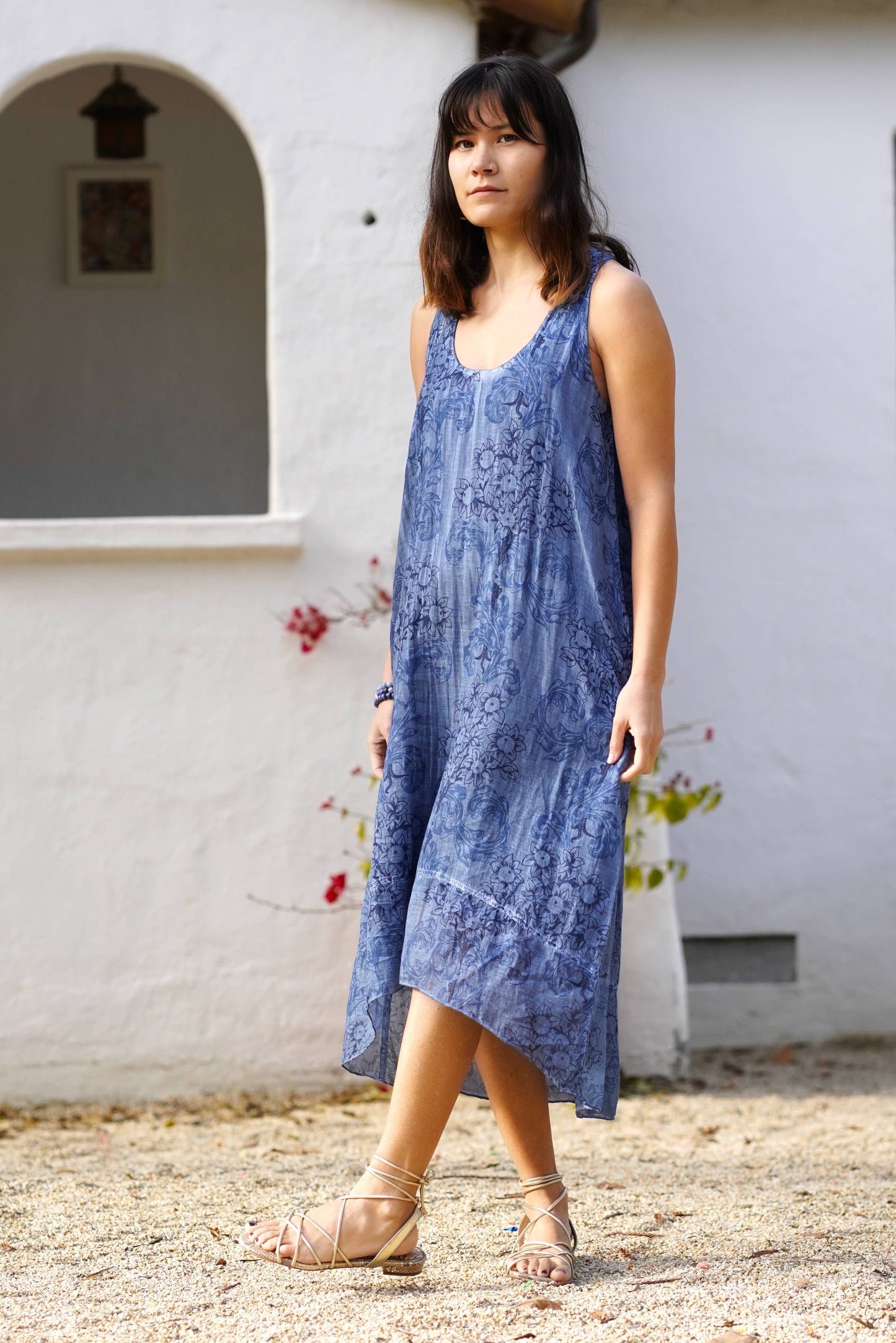 Dani Cotton Dress Navy: Navy / S/M