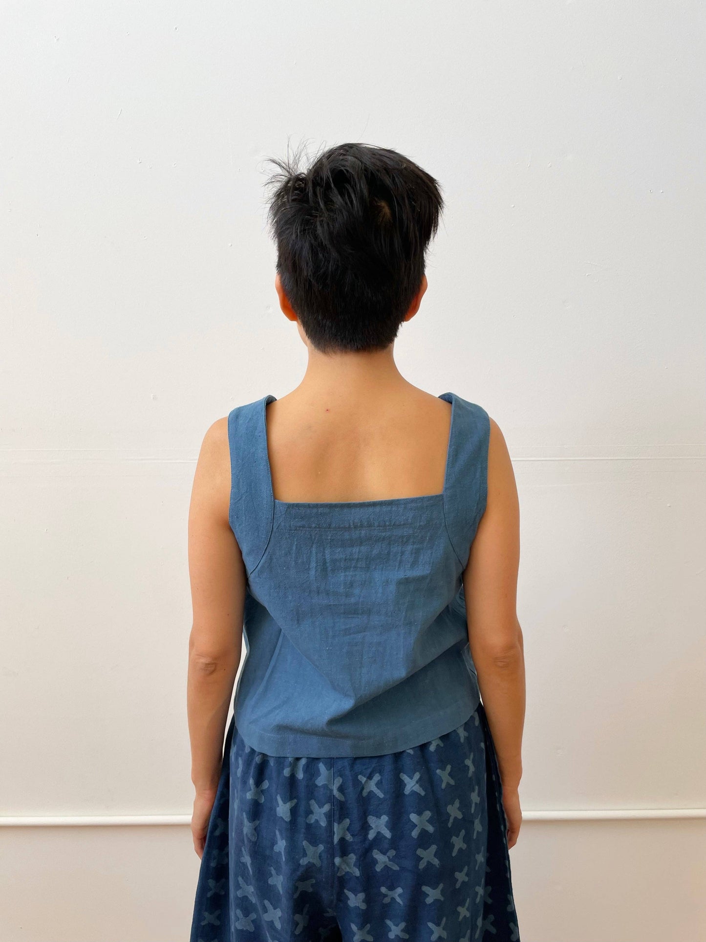 Louise Tank Indigo (XS-XXL): S
