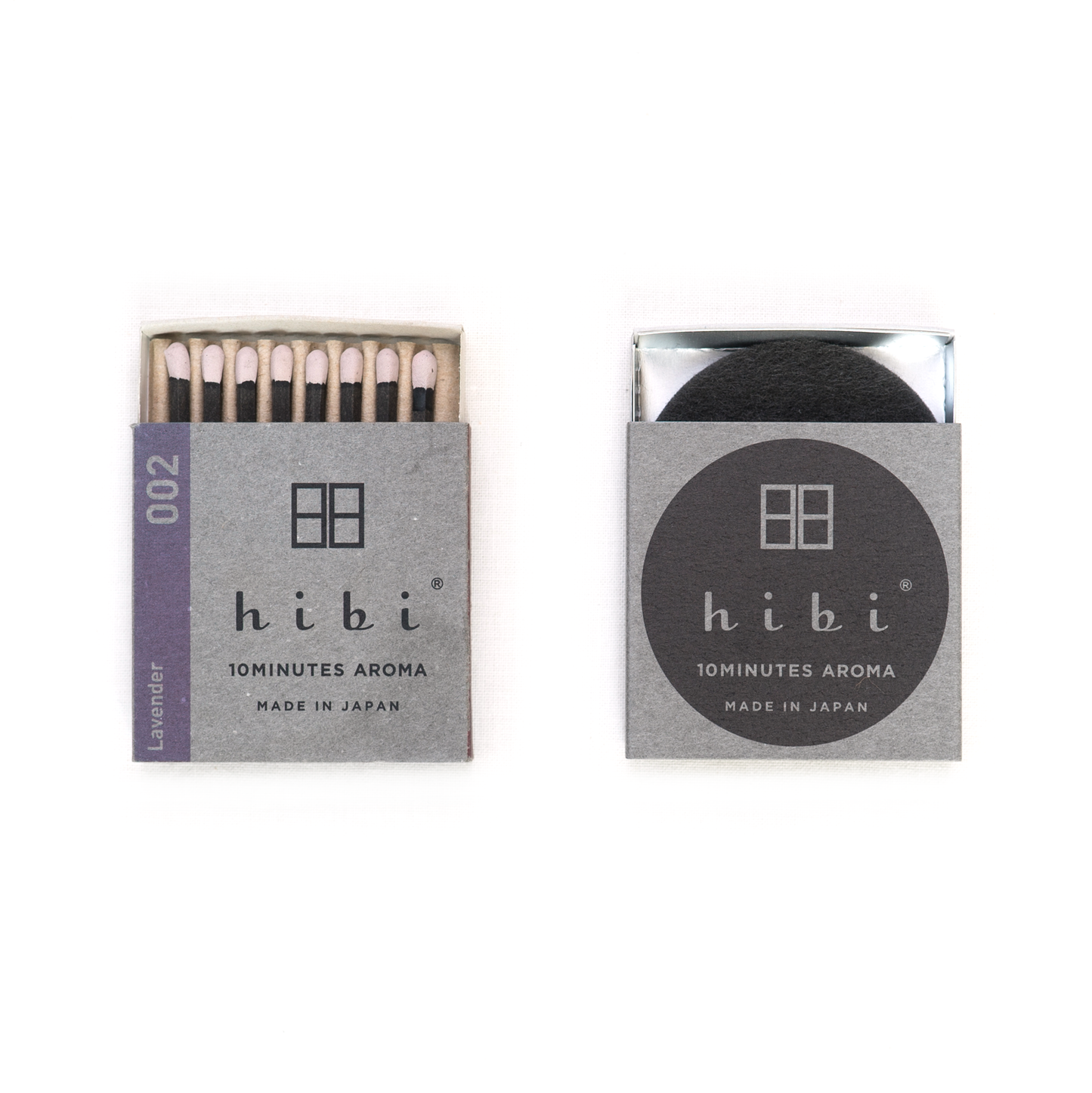 Hibi - Box of 8 Incense Matches: Japanese Wisteria