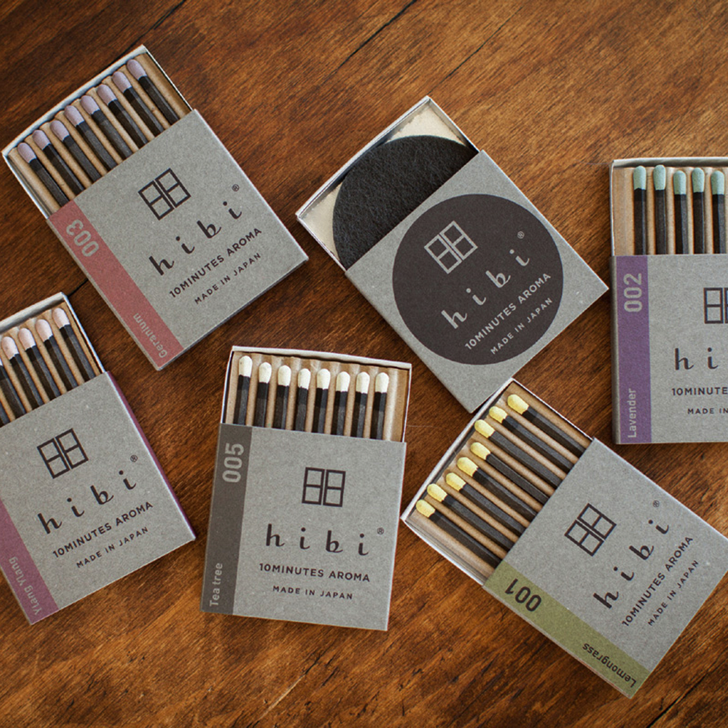 Hibi - Box of 8 Incense Matches: Japanese Wisteria