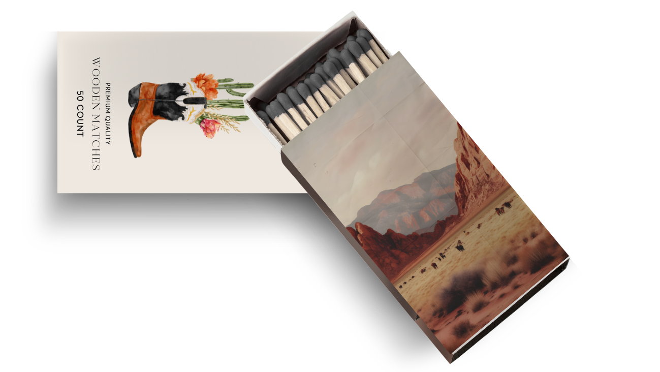 Luxe Western Oversized Matchbox