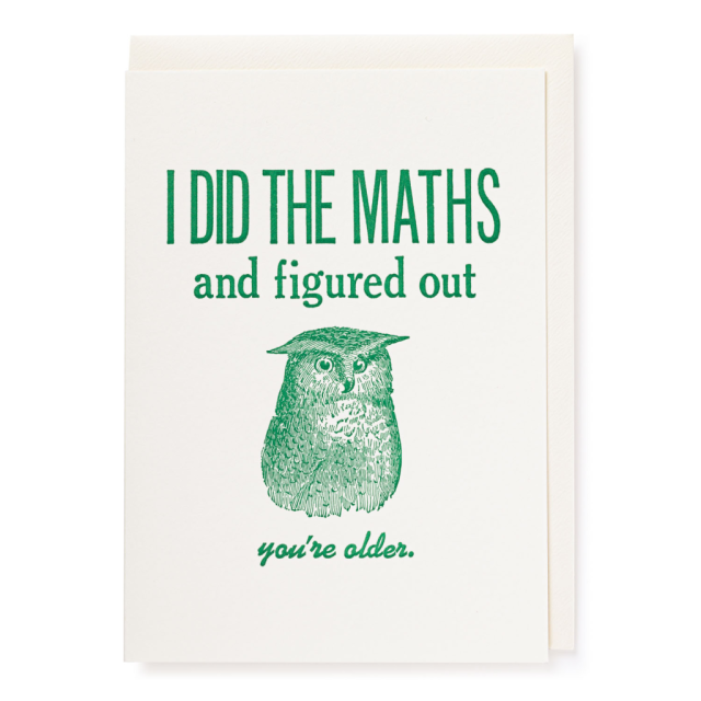 I did the Maths | Birthday - Greeting Card