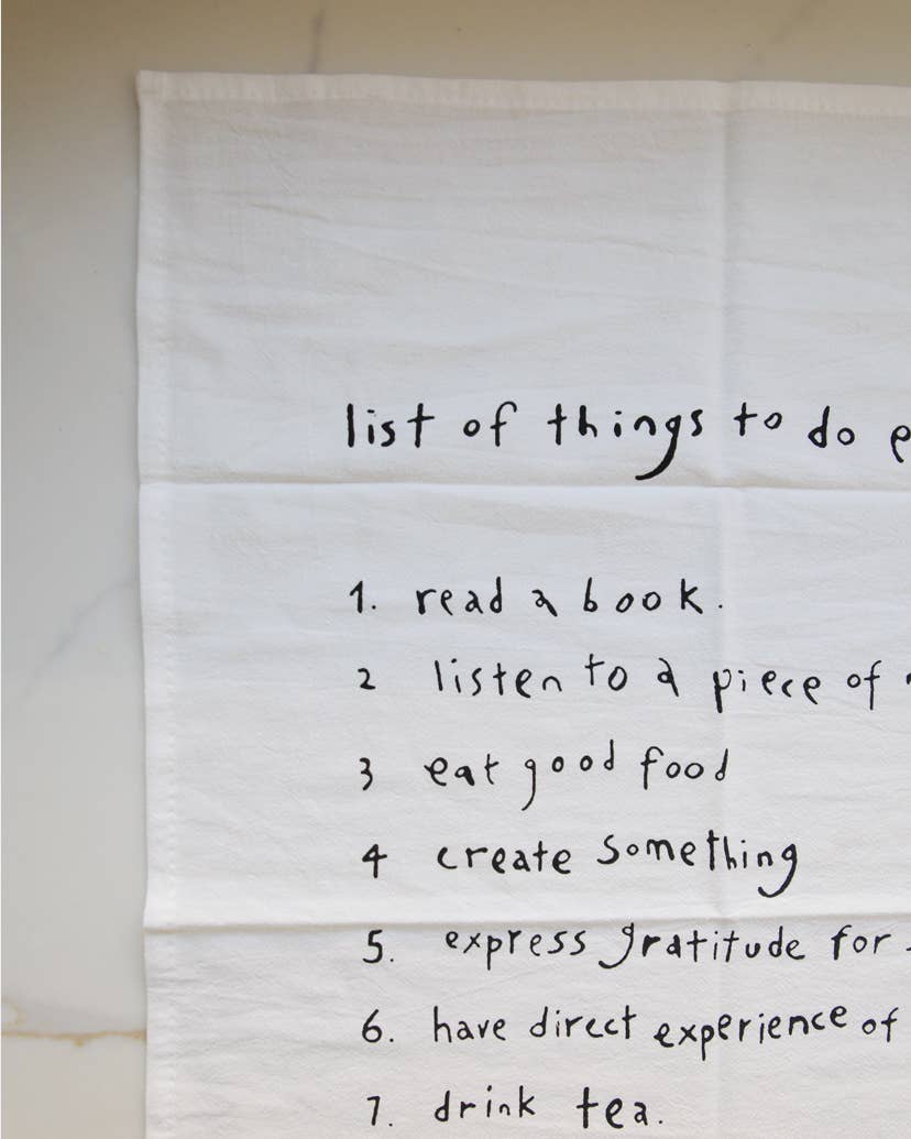 To Do List Towel
