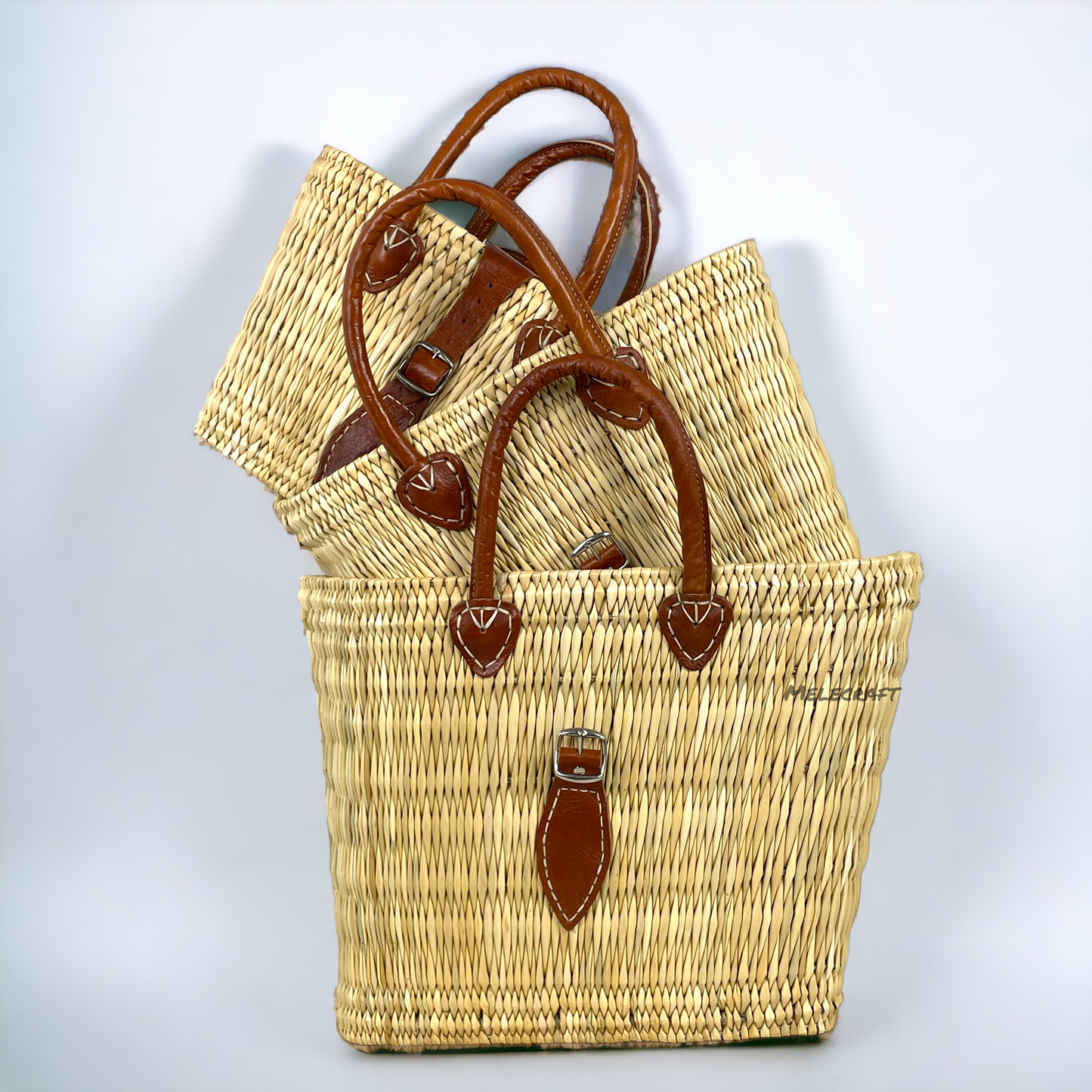 Natural Reed Baskets-Medium