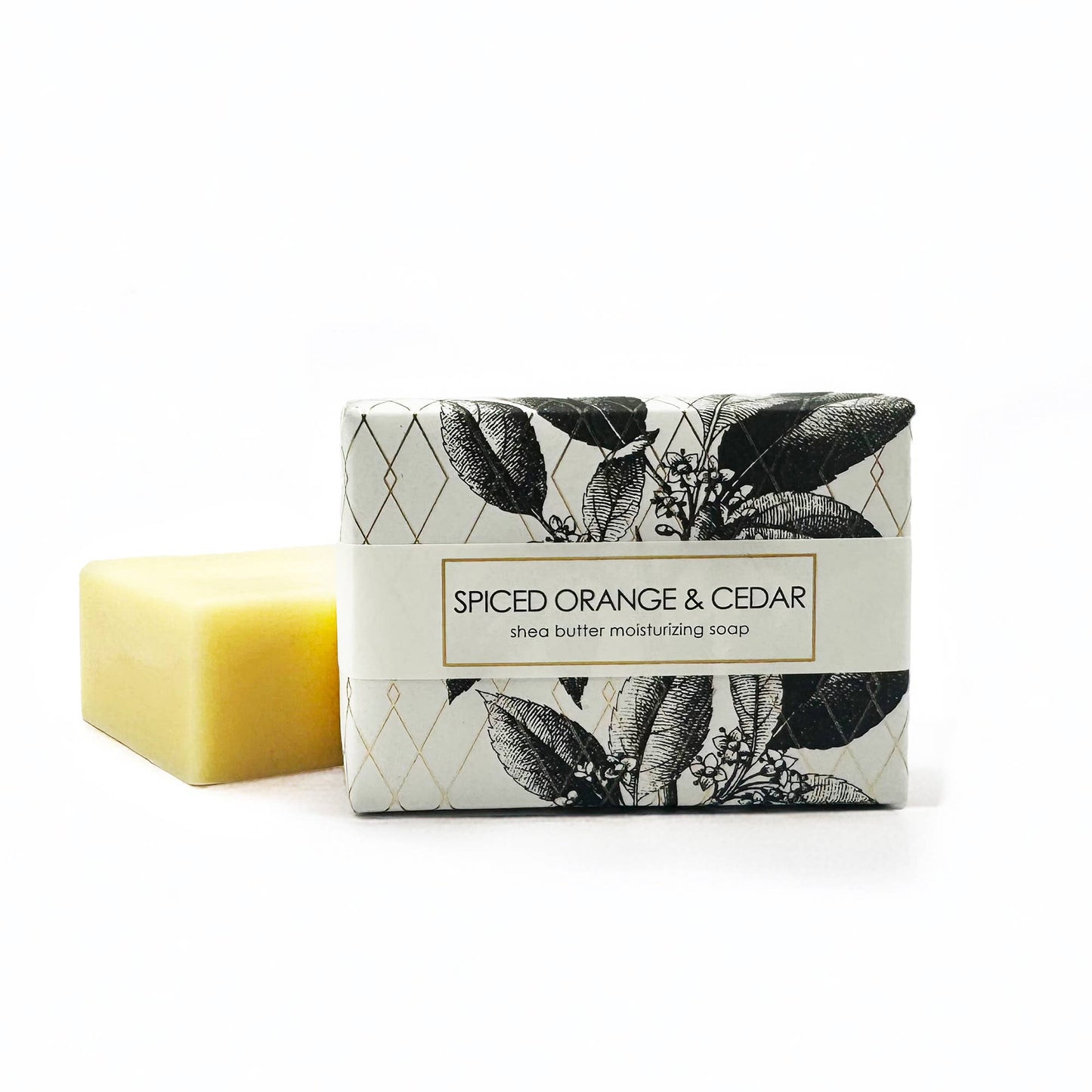 NEW Spiced Orange & Cedar Shea Butter Soap in Goldleaf