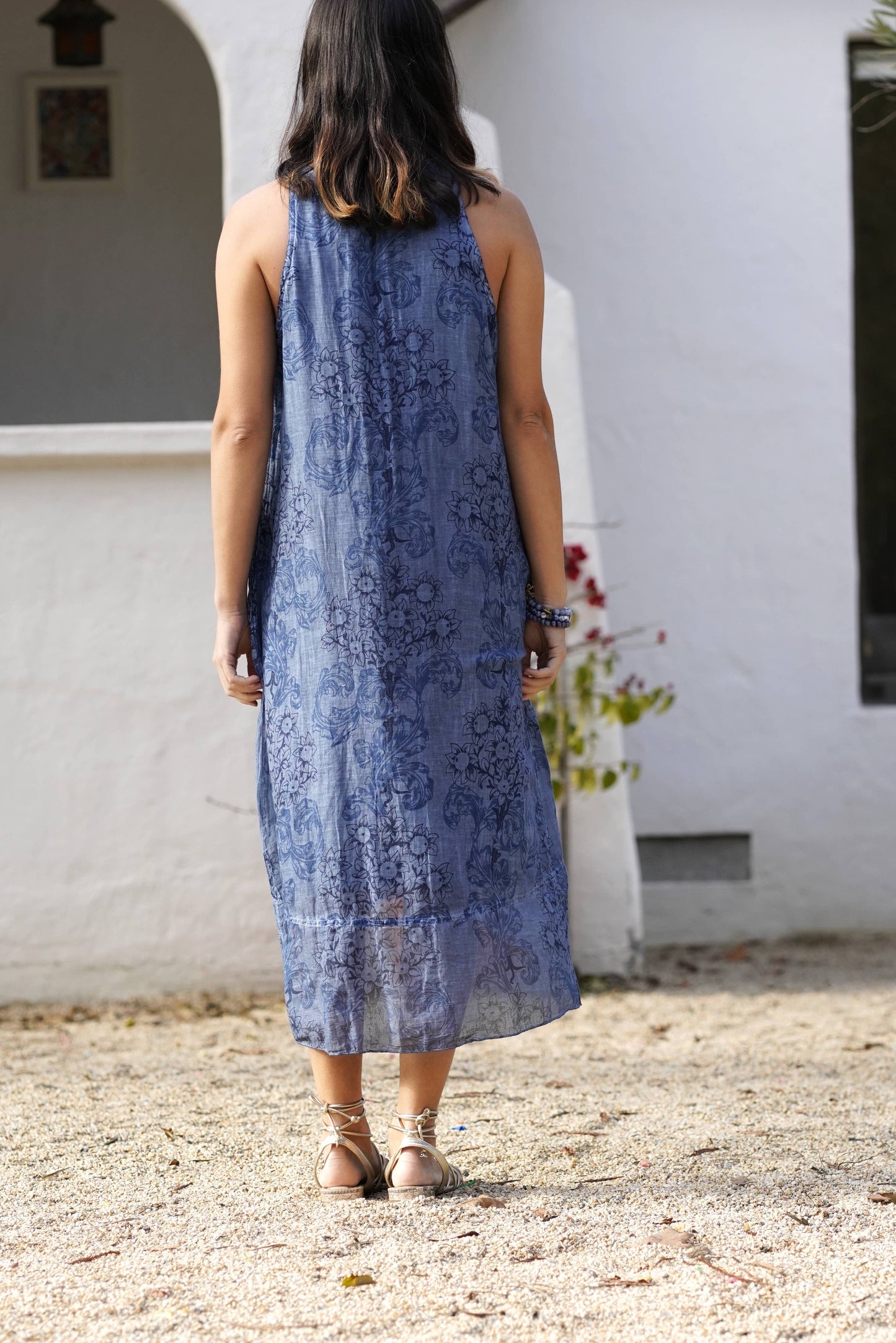 Dani Cotton Dress Navy: Navy / S/M