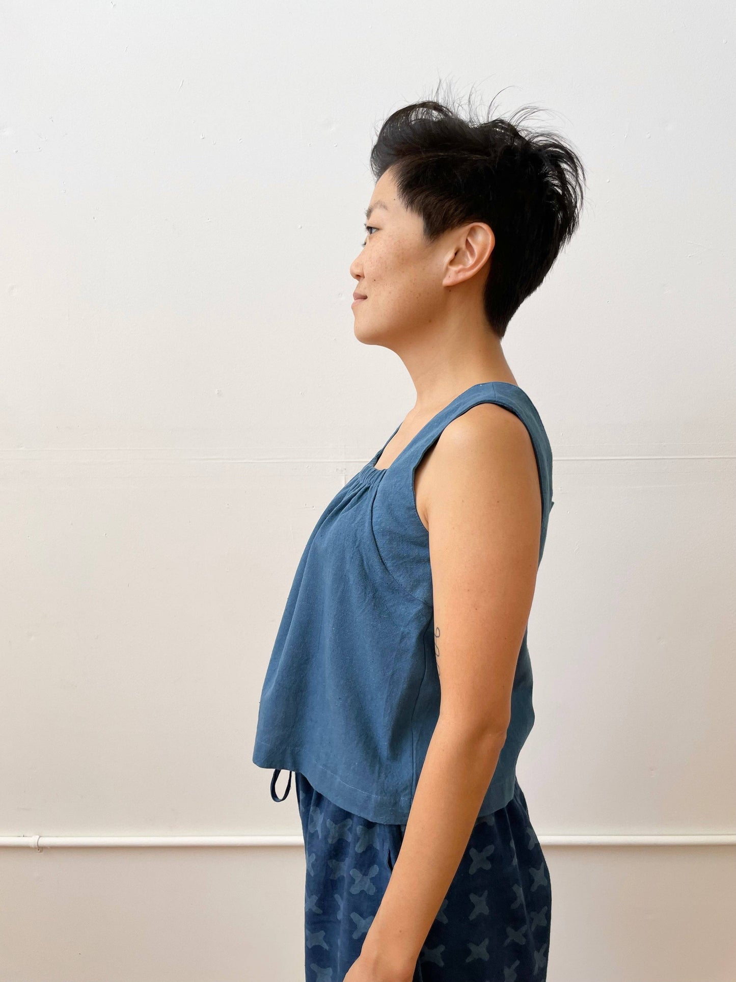 Louise Tank Indigo (XS-XXL): S