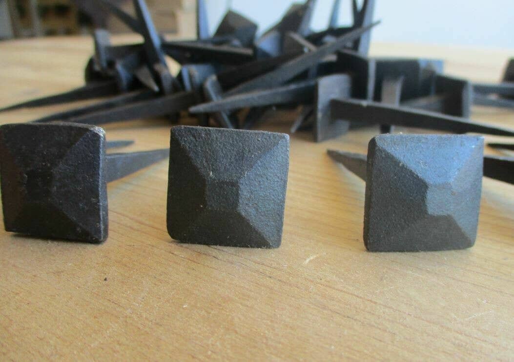 1" BLACK HAND FORGED COAT HOOK / NAIL