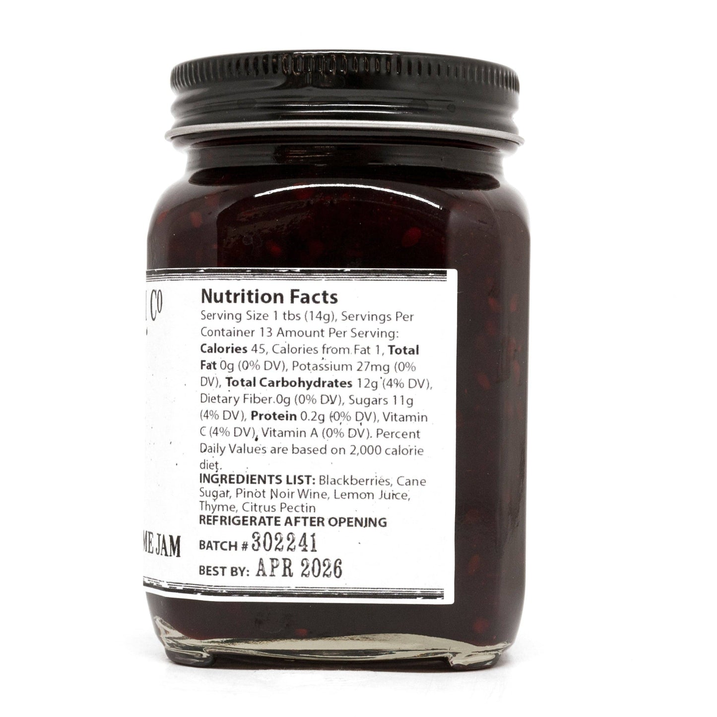 Blackberry Pinot Thyme Jam
