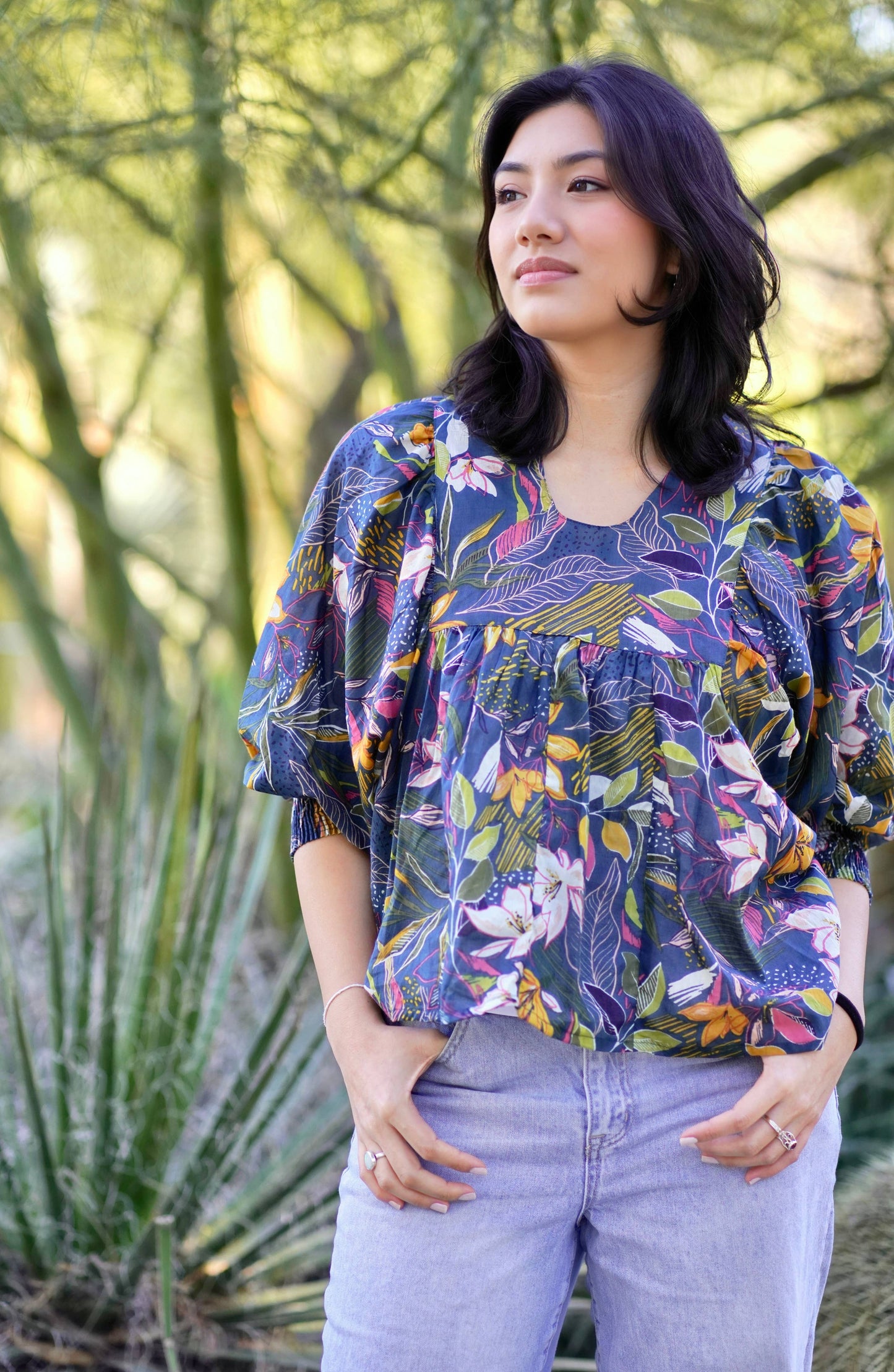 Anjou Top O/S Teal Gold: Teal Gold / One Size