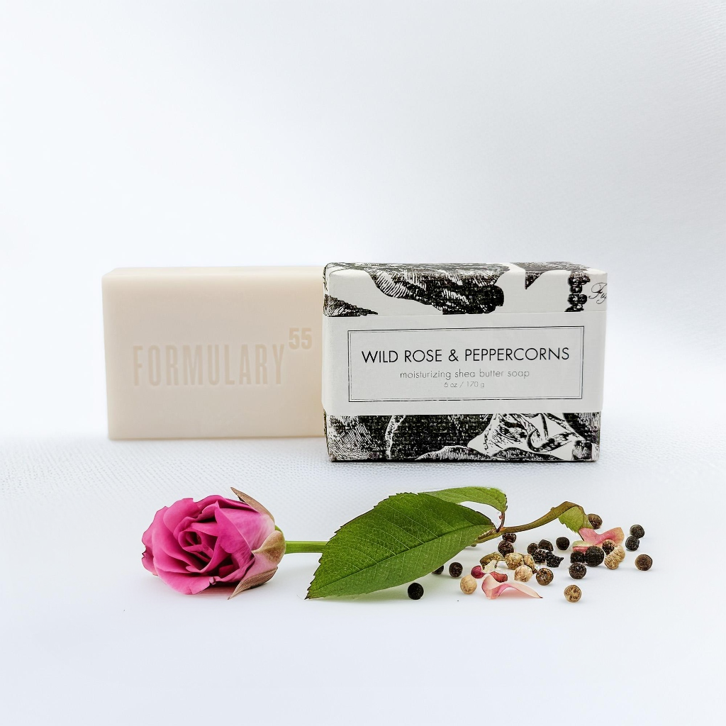 NEW Wild Rose & Peppercorns Shea Butter Soap - Bath Bar