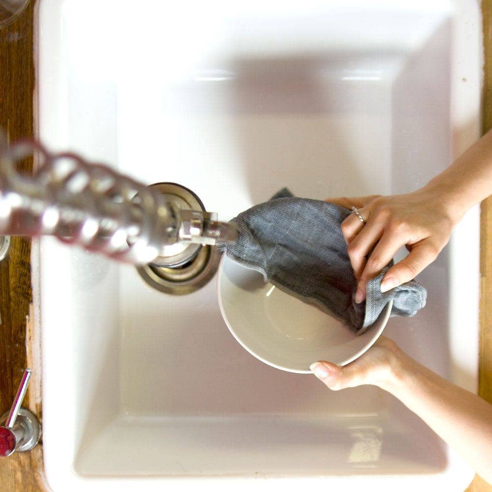 Nawrap Binchotan Dishcloths, Naturally Anti-Odor: Peach