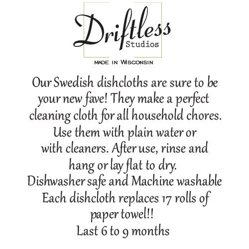 Patterned Orange Swedish Dishcloths - Sponge Clothes