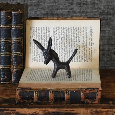 Pablo Critter - Cast Iron Donkey - Brown