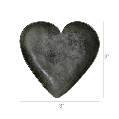 Heart Tray, Forged Iron - Black
