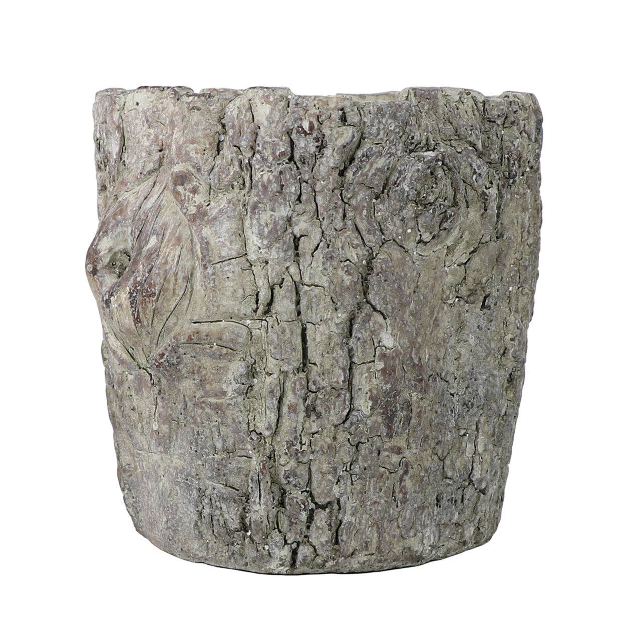 Faux Bois Log Planter: Large
