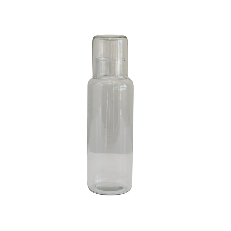 Recycled Glass Decanter & Glass