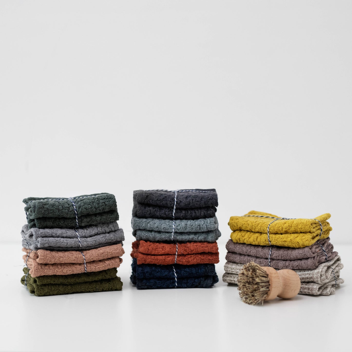 Dark Grey Linen Dishcloth