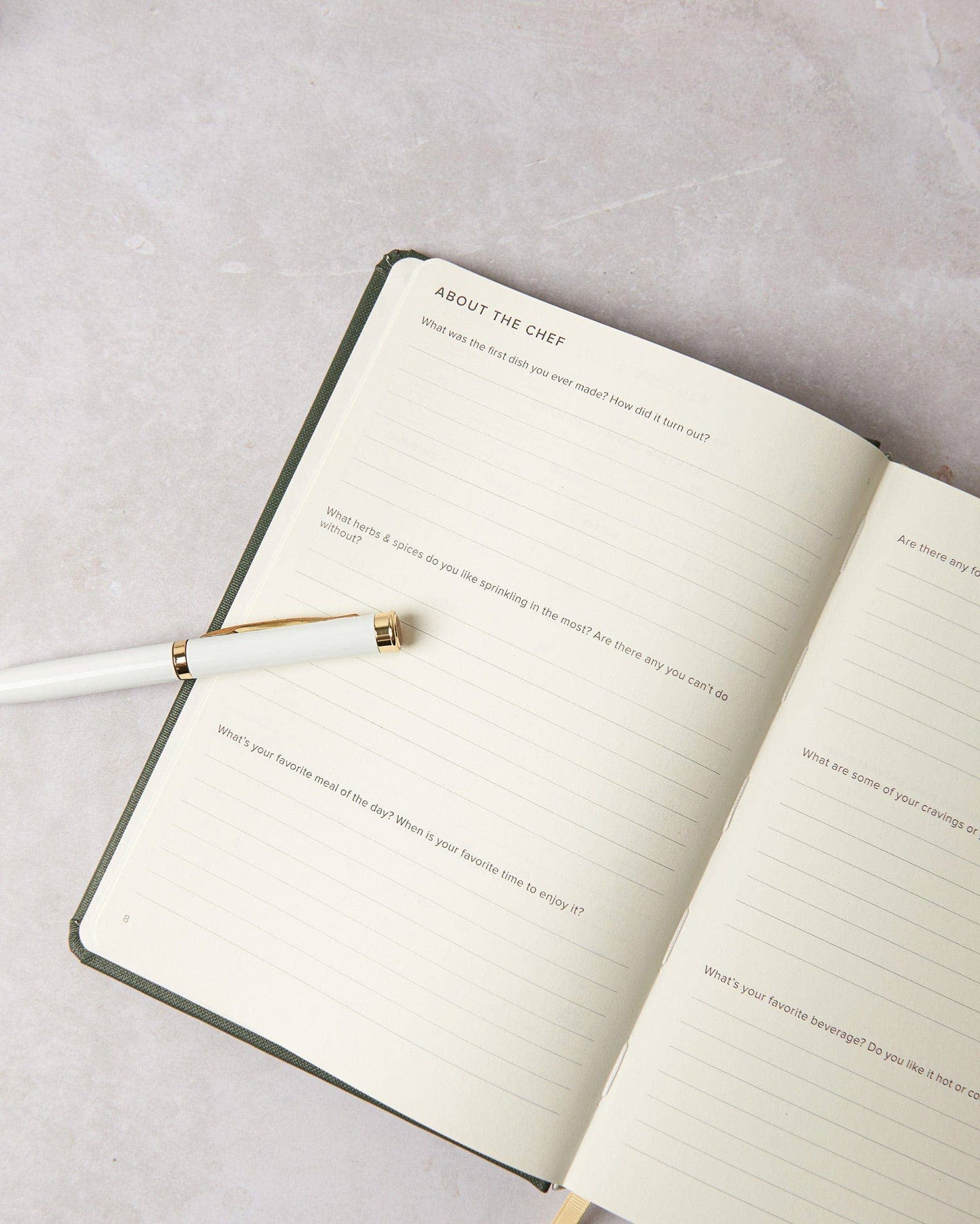 Recipe Journal: Mustard Yellow