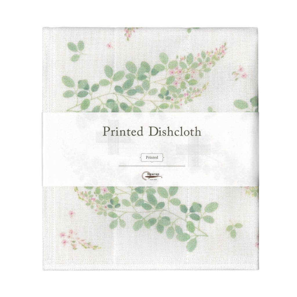 Nawrap Printed Dishcloth: Japanese Bush Clover