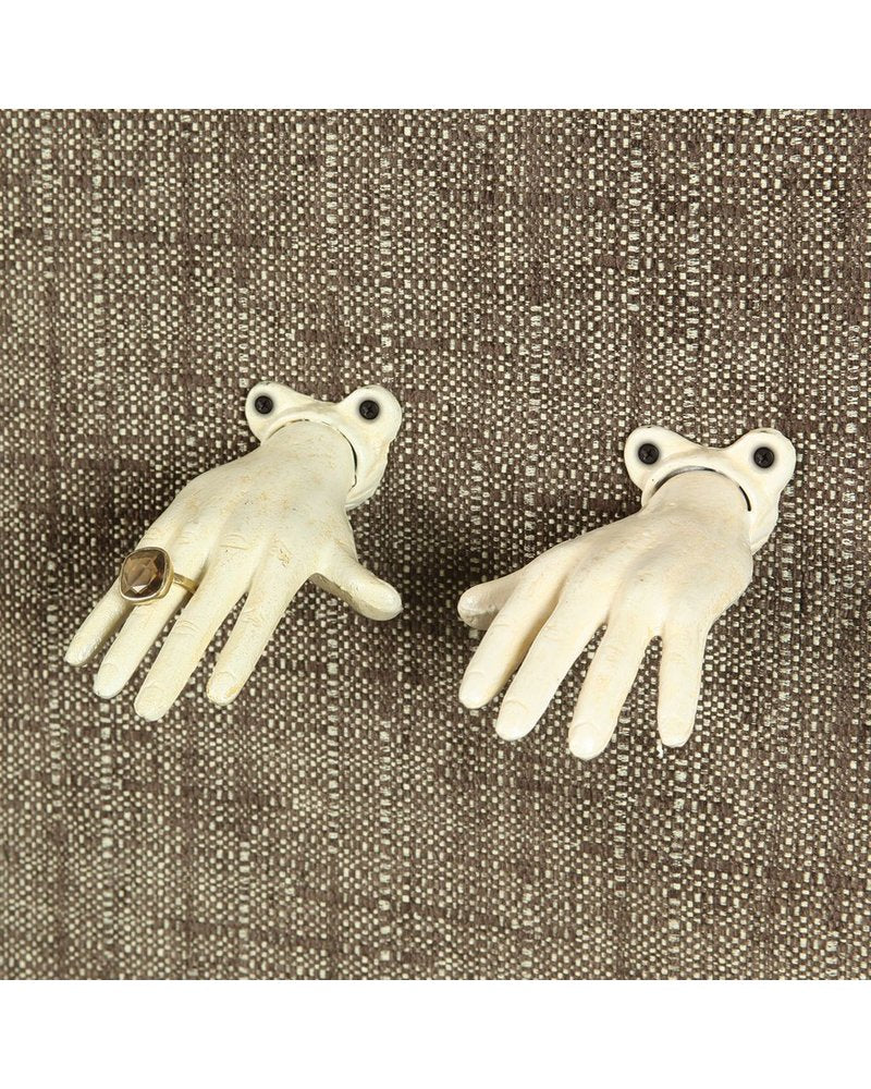 Cast Iron Open Right Hand - Antique White - Ettiene Market