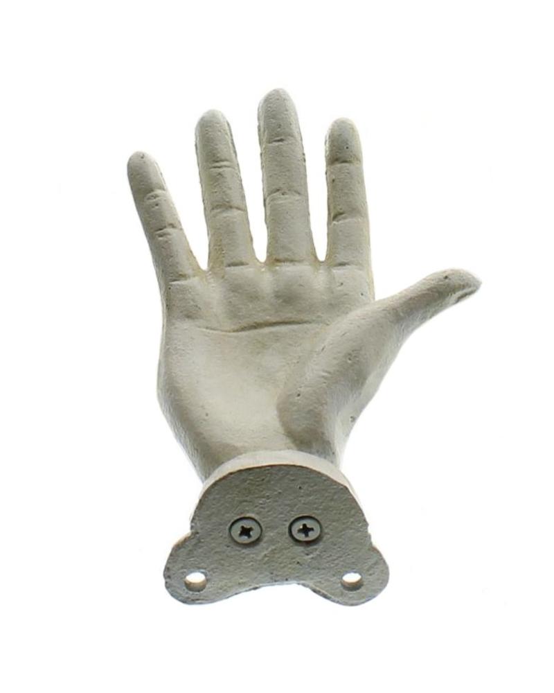 Cast Iron Open Right Hand - Antique White - Ettiene Market