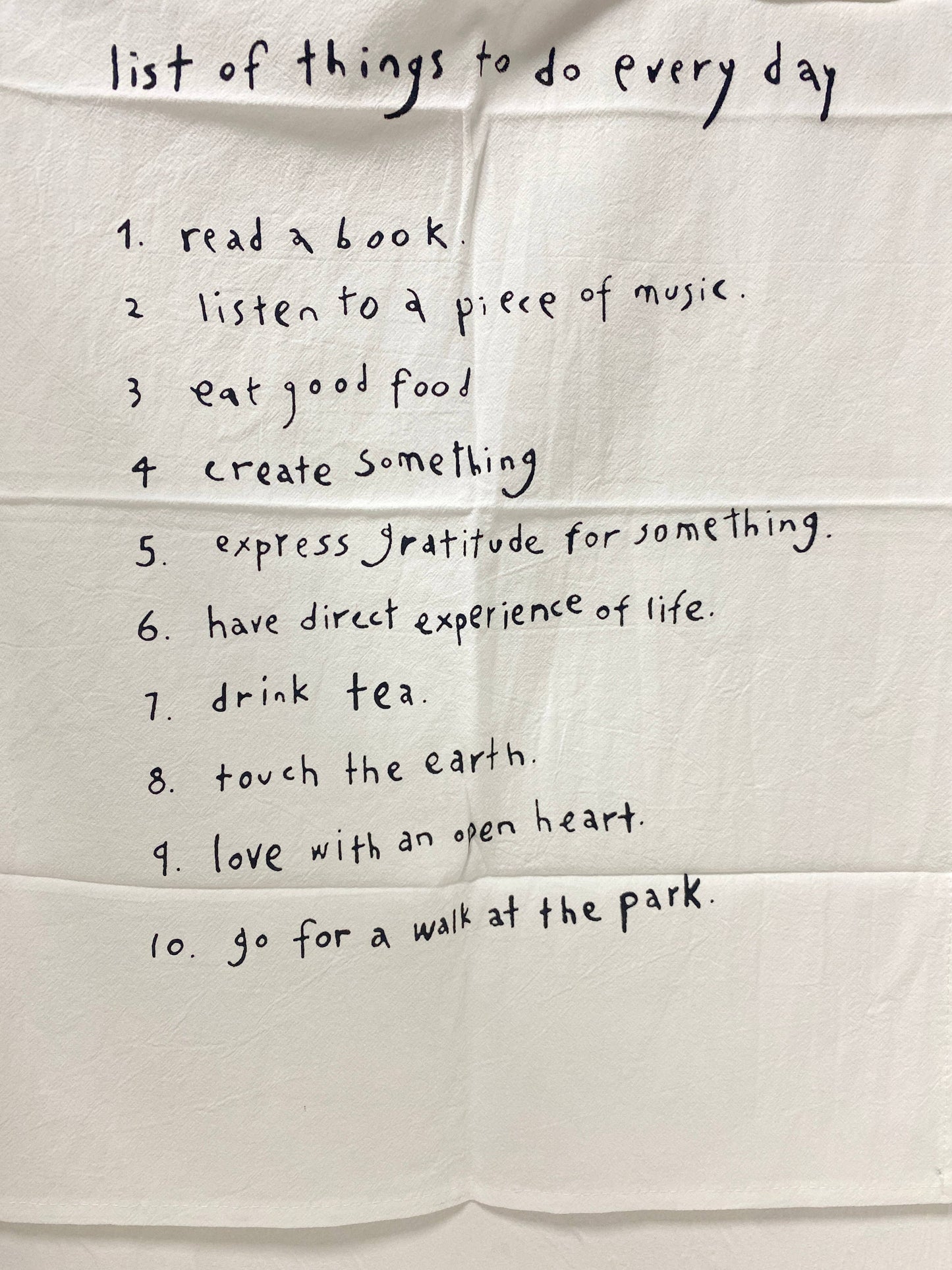 To Do List Towel