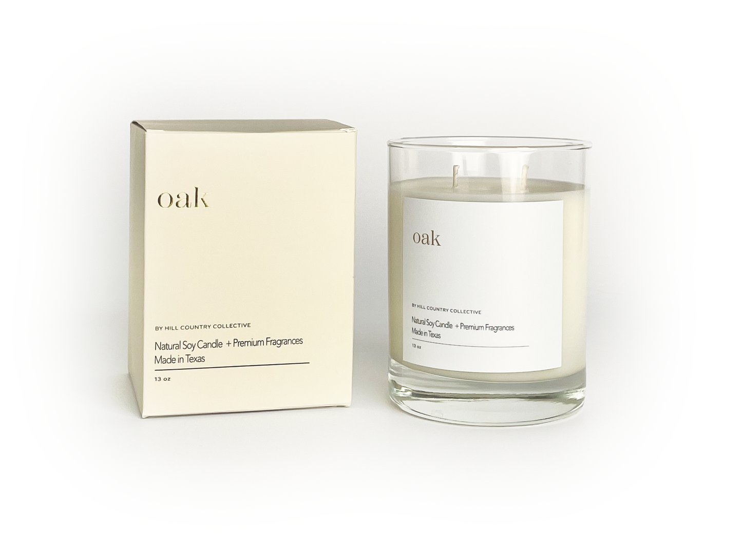 Oak | Woodsy + Cozy | Elevated Soy Candle, 11oz