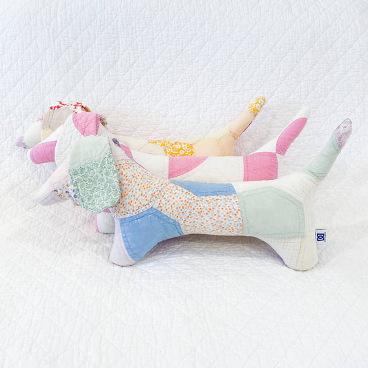 Vintage Quilt Stuffed Doxie