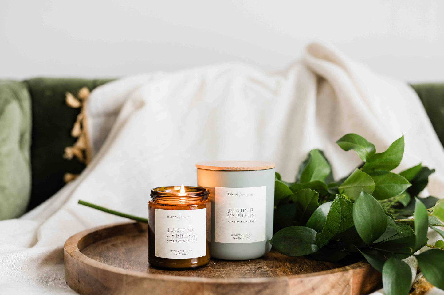 Brighter Days Soy Candle, Juniper Cypress