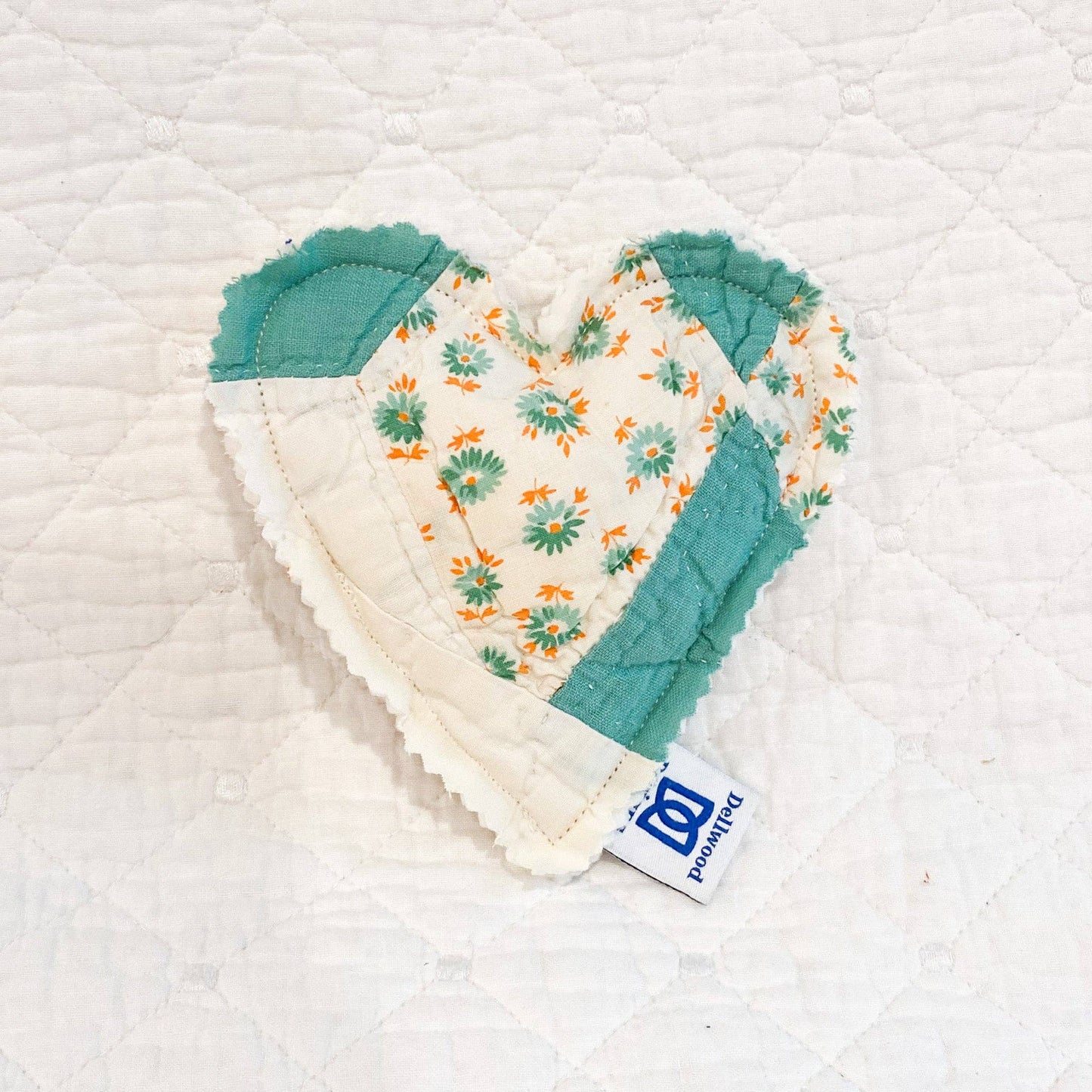 Heart Lavender Sachet–Handmade with Assorted Antique Quilts