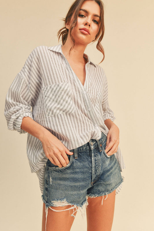Hollis Striped Button Down Shirt