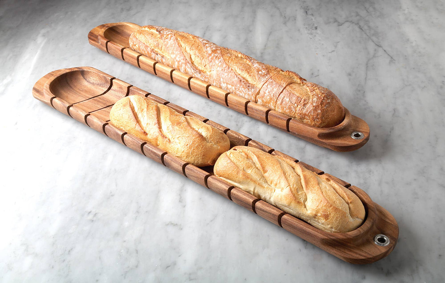 Ironwood French Baguette Miter, Acacia,1.75" x 3.5" x 26.25"