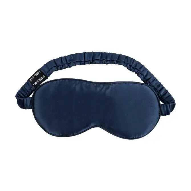 Blissful Sleep Mulberry Silk Eye Sleep Eye Mask - Navy