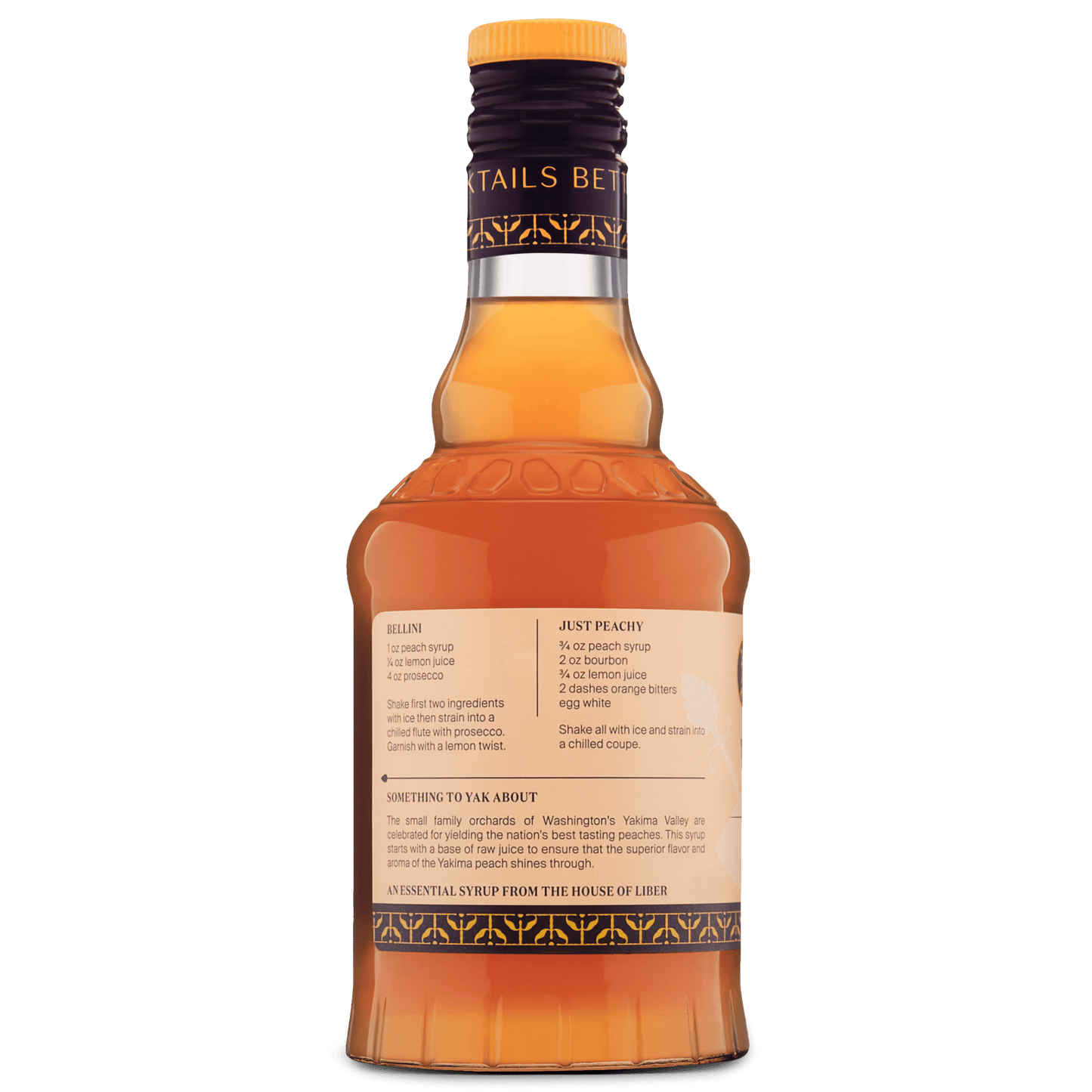 Yakima Valley Peach Syrup: 375 mL