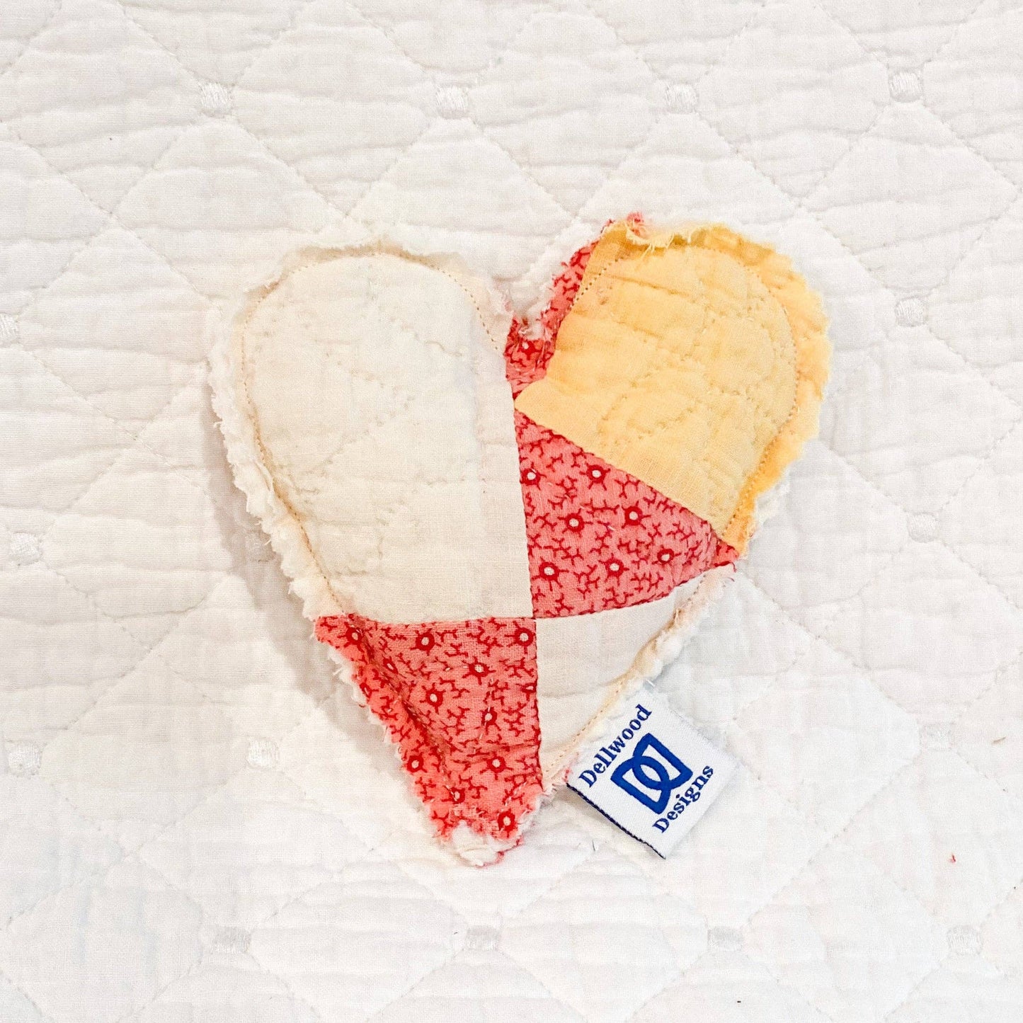 Heart Lavender Sachet–Handmade with Assorted Antique Quilts