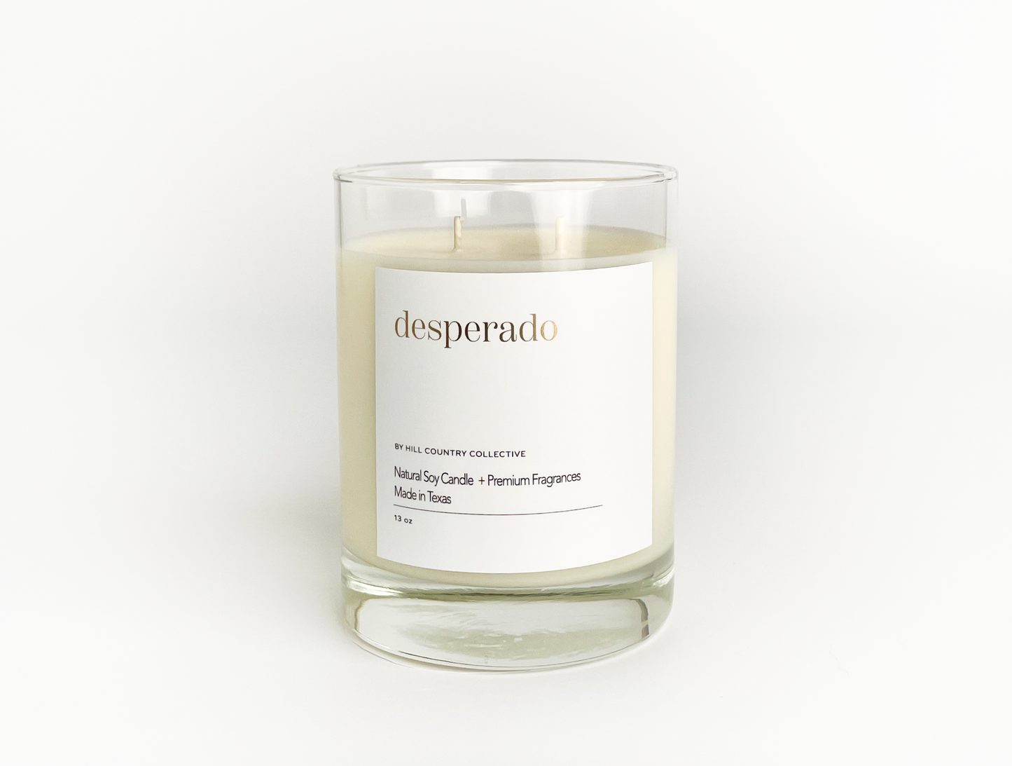 Desperado | Leather + Tobacco | Elevated Soy Candle, 11oz