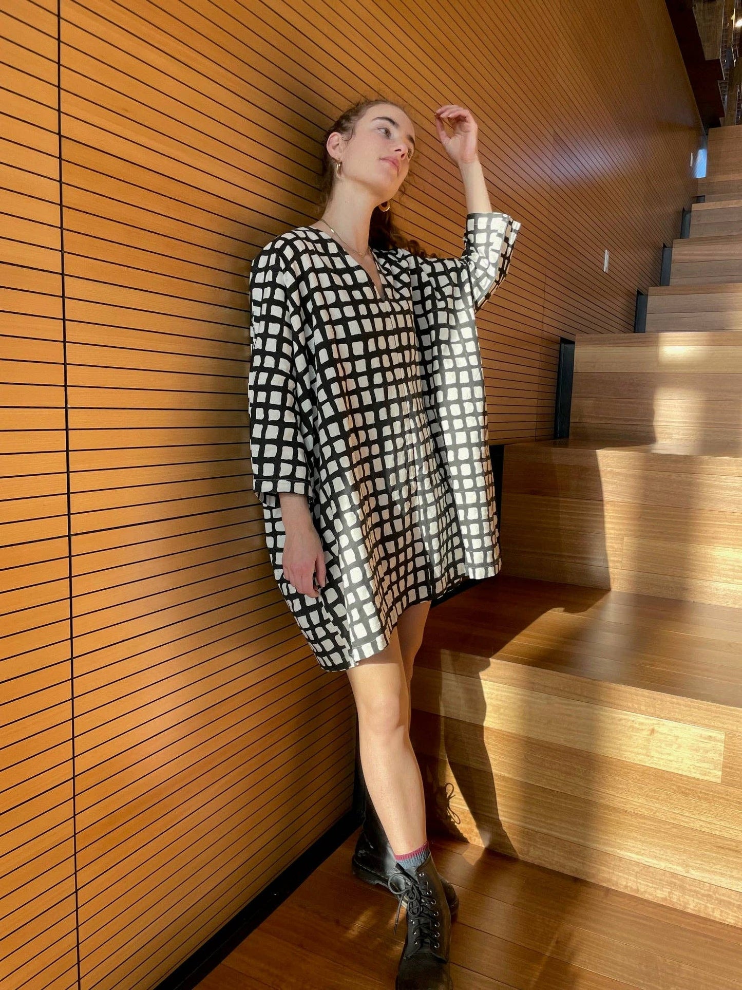 Dress / Tunic Black Check