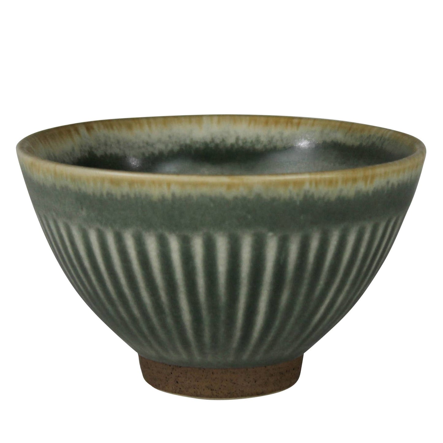 Ribbed Bowl Ceramic, Sage Green