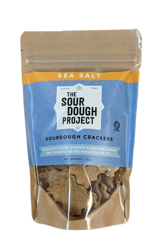 Sea Salt Sourdough Crackers (3 oz pouch)