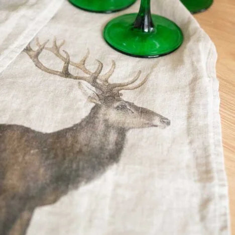 Deer Or Roe Linen Kitchen Towel