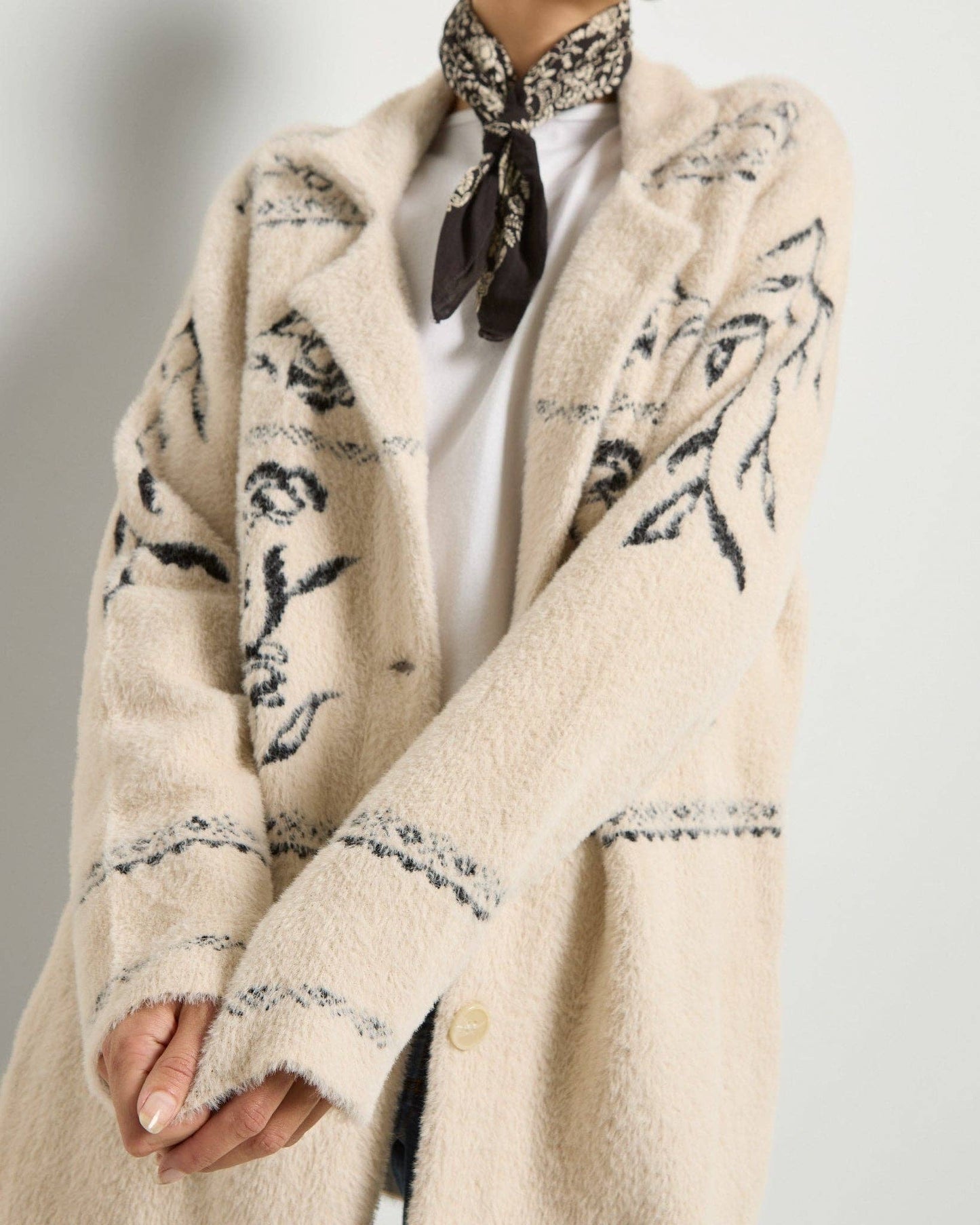 Luxe Coatigan: Cream / M