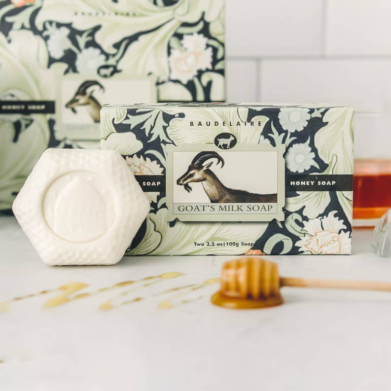 Goats Milk Honey Soap Hex Box 3.5oz