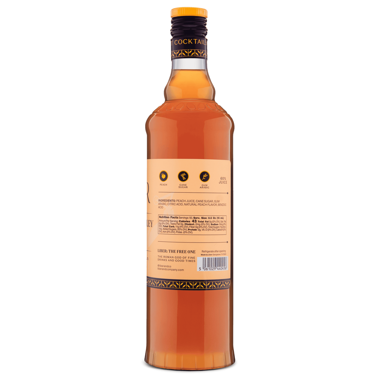 Yakima Valley Peach Syrup: 375 mL