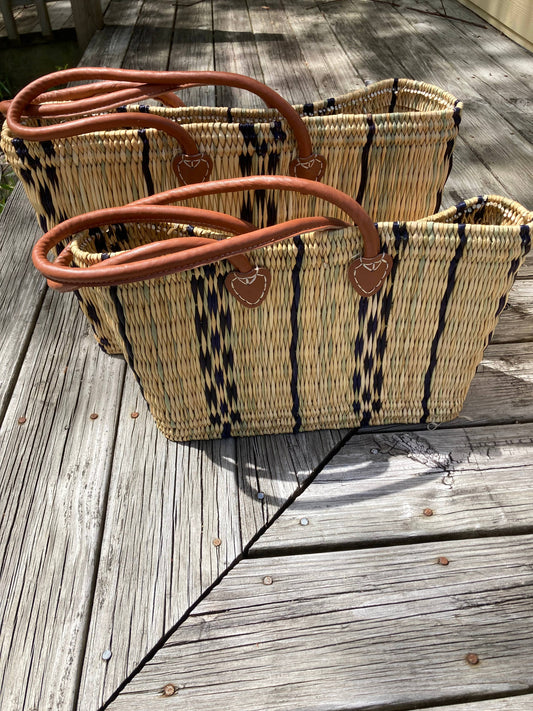 Blue Striped Tote