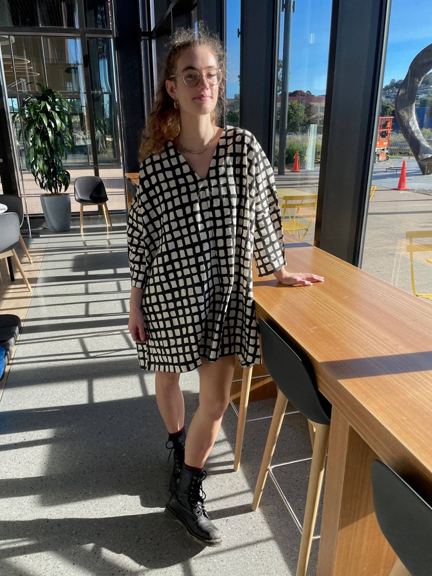 Dress / Tunic Black Check